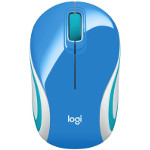 Mouse Logitech  Optical USB 2.4GHz Palace Blue 3 Buttons 1000dpi (M187 Mini~910-005360)