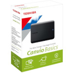 External HD Toshiba Canvio Basics 1TB USB 3.0 2.5in Black 5400RPM (HDTB510XK3AAU~HDTB510XK3AA)